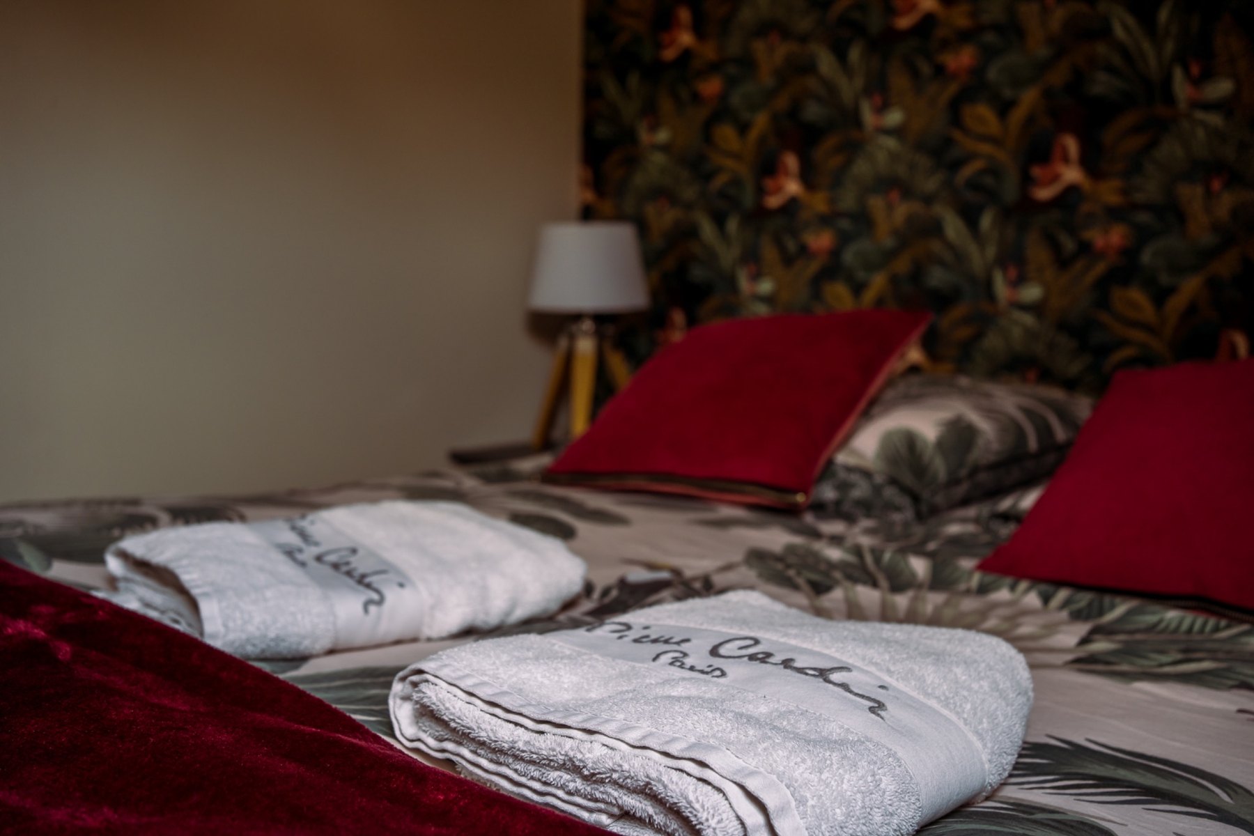 Chambre préparée au Domaine